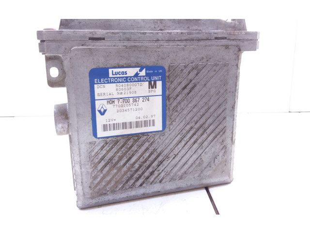 Блок управления двигателя 7700867274, 7700105742 Mitsubishi Carisma