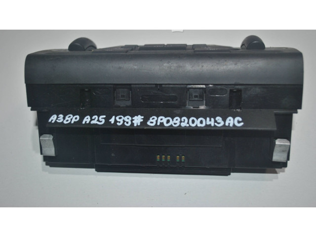 Блок управления климат-контролем 8P0820043AC, A2C53212437   Audi A3 S3 8P