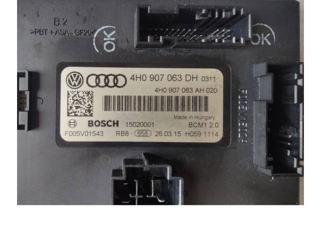 Блок комфорта 4H0907063DH, 4H0907063AH Audi A6 C7