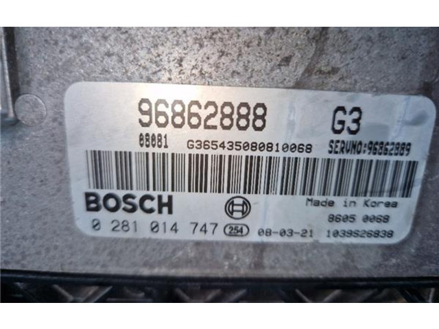 Блок управления двигателя 96862888, 281014747 Chevrolet Epica