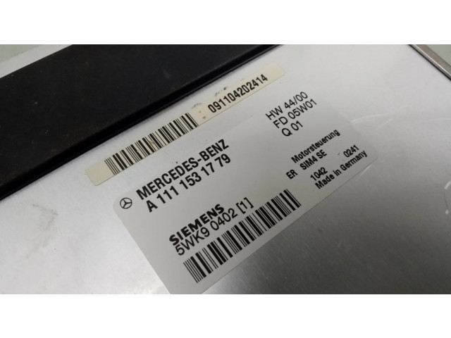 Řídící jednotka A1111531779, 2035450308 Mercedes-Benz C W203 2001
