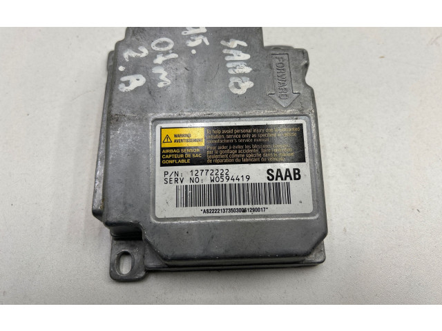 Блок подушек безопасности 12772222, W0594419 Saab 9-5