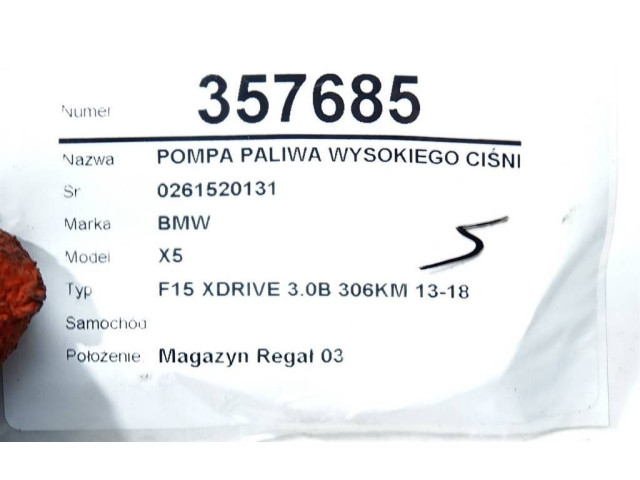 Vstřikovací čerpadlo 7610761 BMW X5 F15