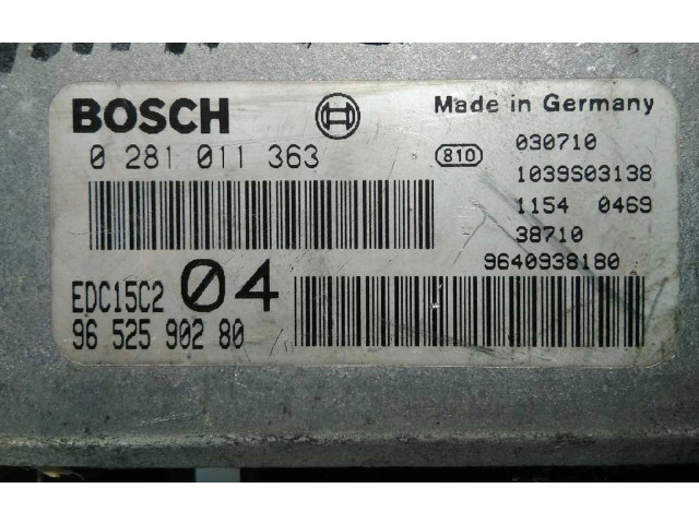 Блок управления двигателя 9652590280, 34449 Citroen C8