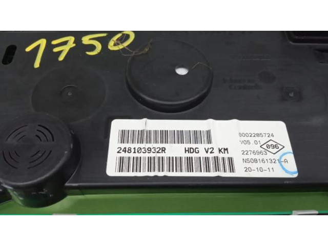 Панель приборов 248103932R   Dacia Lodgy       