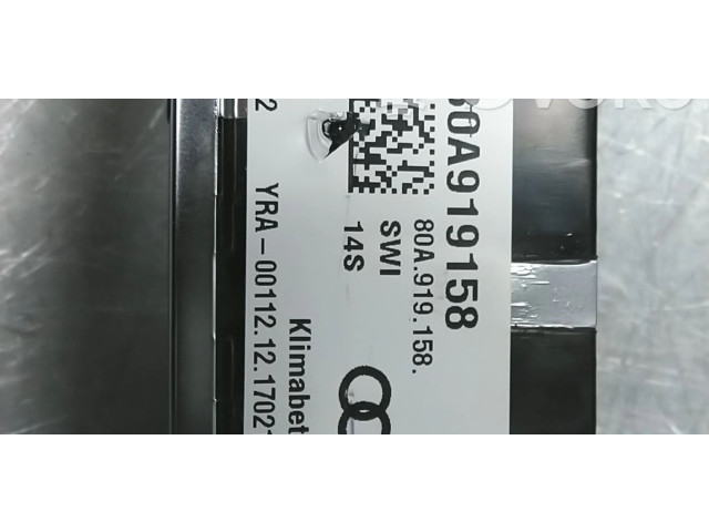 Блок управления климат-контролем 80A919158 Audi Q5 SQ5