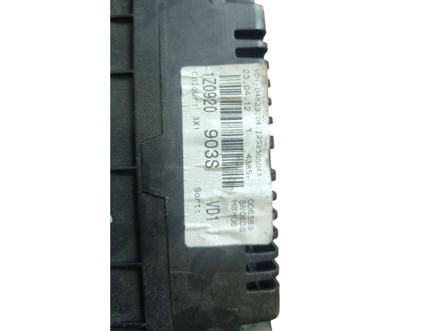 Панель приборов 1Z0920903S, 1252505011 Skoda Octavia Mk2 (1Z)