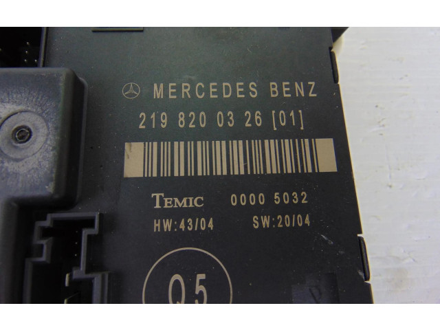 Řídící jednotka 2198200326 Mercedes-Benz CLS C219