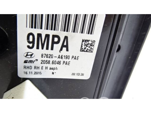 Zpětné zrcátko pravé Hyundai i30 2015 87620A6190, 20586046