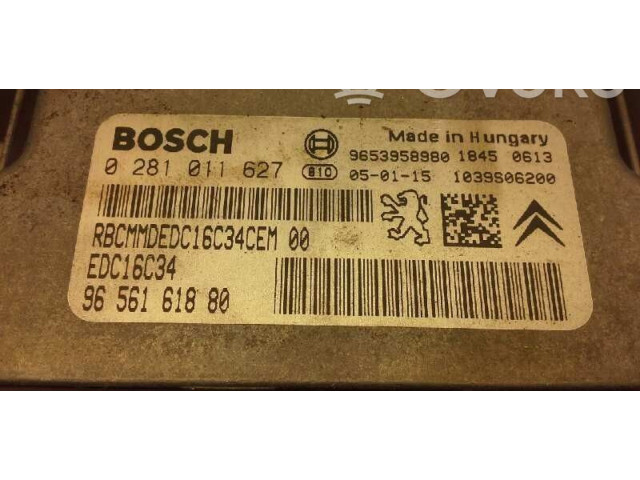 Řídící jednotka 0281011627, 9656161880 Peugeot 307 2005