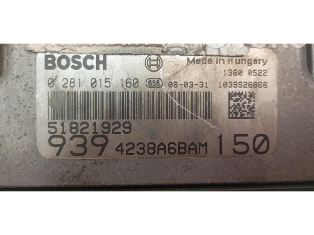 Блок управления двигателем Блок управления 0281015160 Alfa Romeo 166