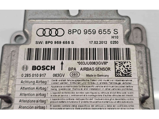 Блок подушек безопасности 8P0959655S   Audi A3 S3 A3 Sportback 8P