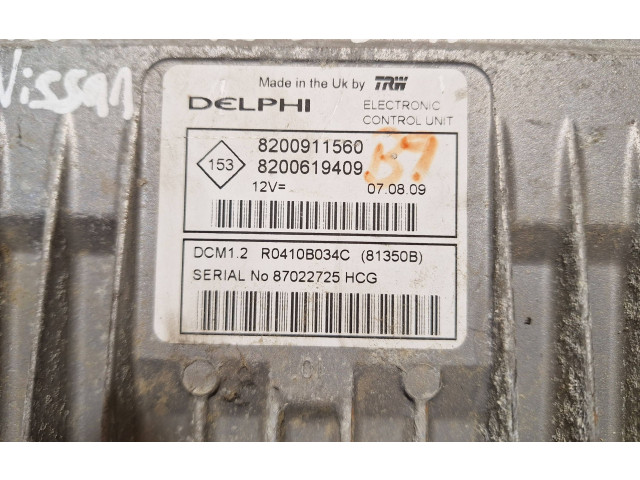 Řídící jednotka 8200911560, 8200619409 Nissan Note (E11) 2006