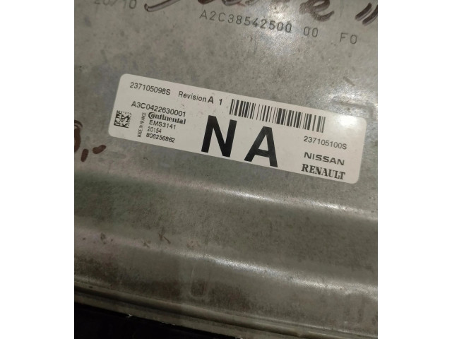 Блок управления двигателем Блок управления 237105098S, 237105100S Dacia Duster II