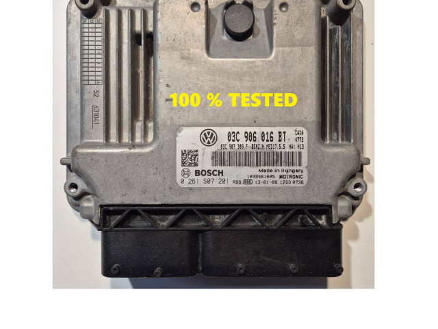 Блок управления двигателя 0261S07201, 03C906016BT   Volkswagen Jetta VI