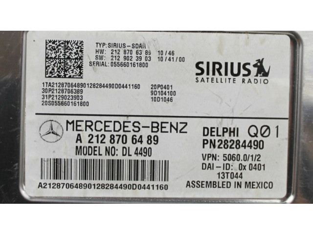 Блок управления A2128706489   Mercedes-Benz E W212