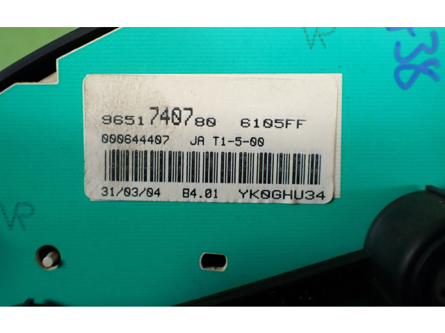 Přístrojová deska Peugeot 206 CC 2004 9651740780