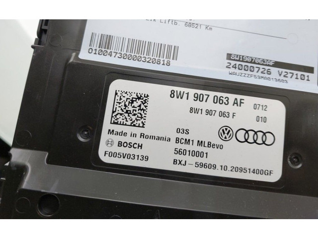 Блок управления 8W1907063AF, 8W1907063AN   Audi A5