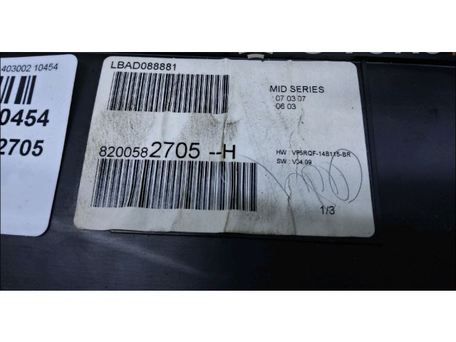 Панель приборов 8201060310, 8200582705   Renault Clio III       