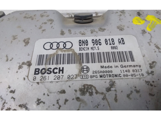Řídící jednotka 8N0906018AB, 0261207027   Audi TT Mk1 2001