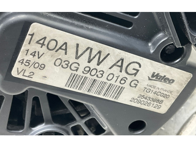 Генератор 03G903016G   Audi A5 Sportback 8TA      