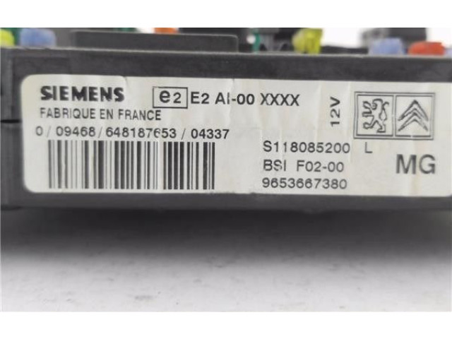 Модуль управления BSM 1650882180, 9653667380 Citroen C2