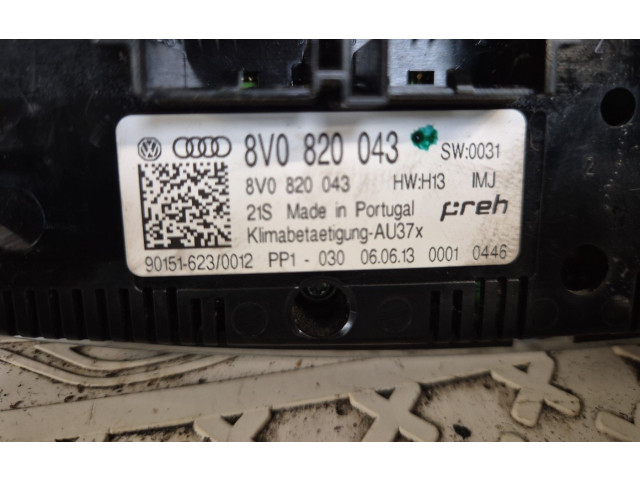 Блок управления климат-контролем 8V0820043CIMJ Audi A3 S3 8V