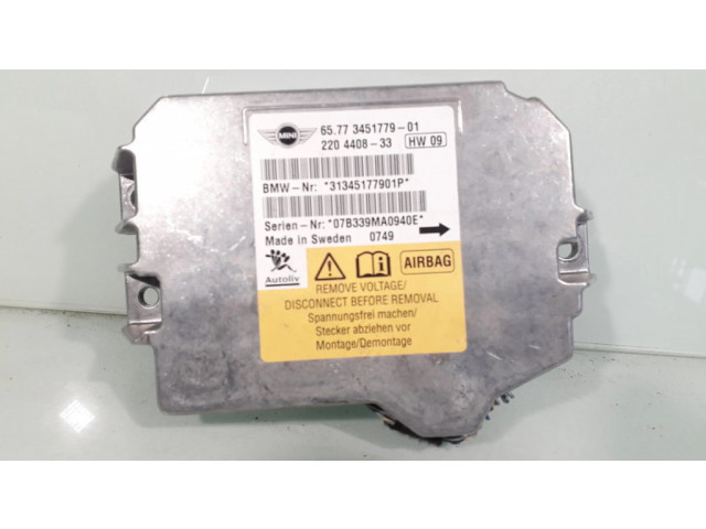 Блок подушек безопасности 6577345177901, 220440833 Mini One - Cooper Coupe R56
