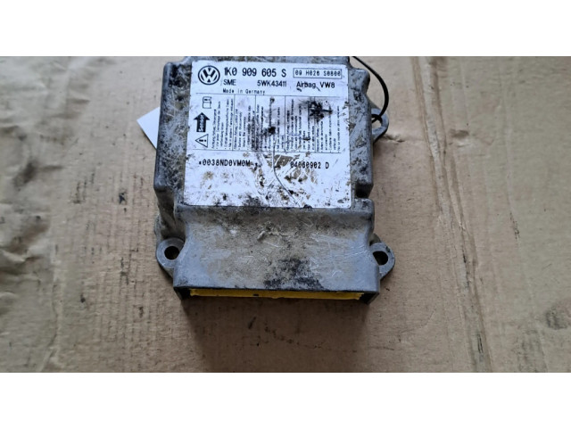 Блок подушек безопасности 1K0909605S Skoda Octavia Mk2 (1Z)