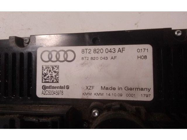 Блок управления климат-контролем 8T2820043AF Audi A5 8T 8F