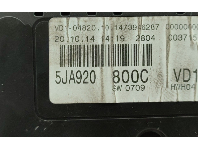 Панель приборов 5JA920800C, ESTALADO   Skoda Rapid (NH)       