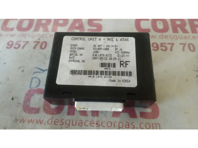 Блок управления двигателя 96407681, MODULOELECTRONICO Chevrolet Lanos