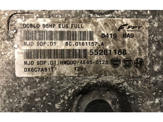 Блок управления двигателя 55281188, 55281188   Opel Combo D