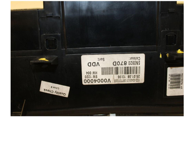 Přístrojová deska Volkswagen Tiguan 2008 5N0920870D