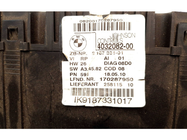 Přístrojová deska BMW 1 E81 E87 2007 9187331, 403208200