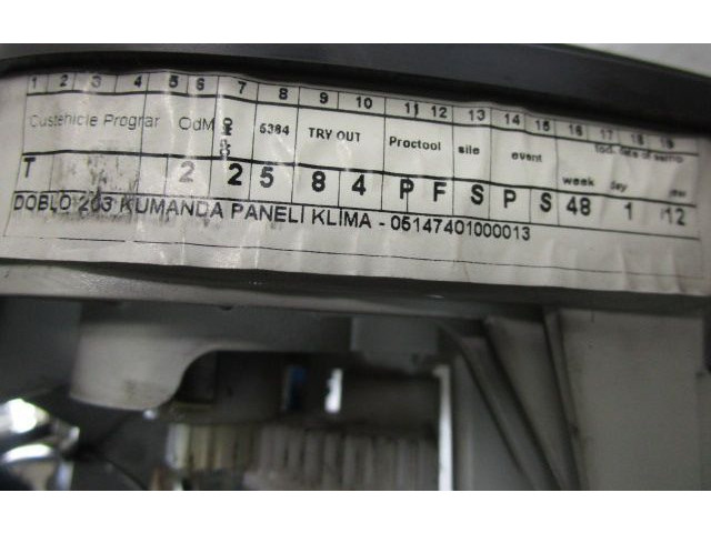 Блок управления климат-контролем 735498666   Fiat Doblo