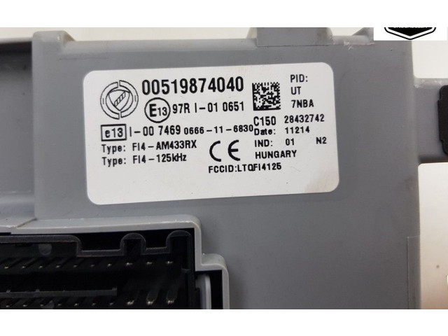 Pojistková skříňka 00519874040, 52096655 Fiat Panda III 2014