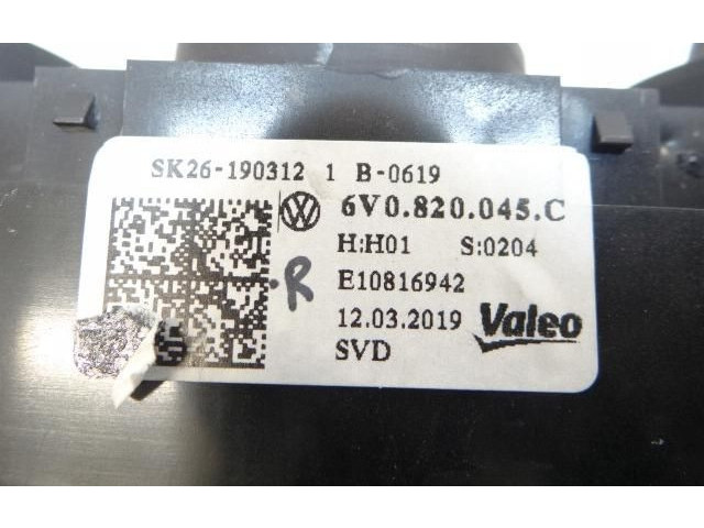 Блок управления климат-контролем 6V0820045C Skoda Fabia Mk3 (NJ)