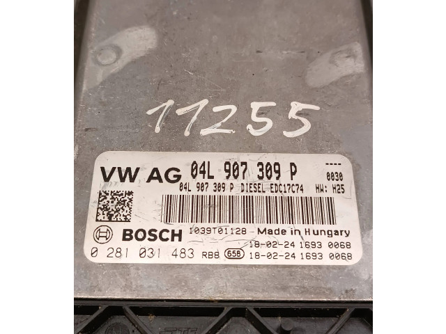 Блок управления двигателя 0281031483, 04L907309P   Volkswagen Touran III