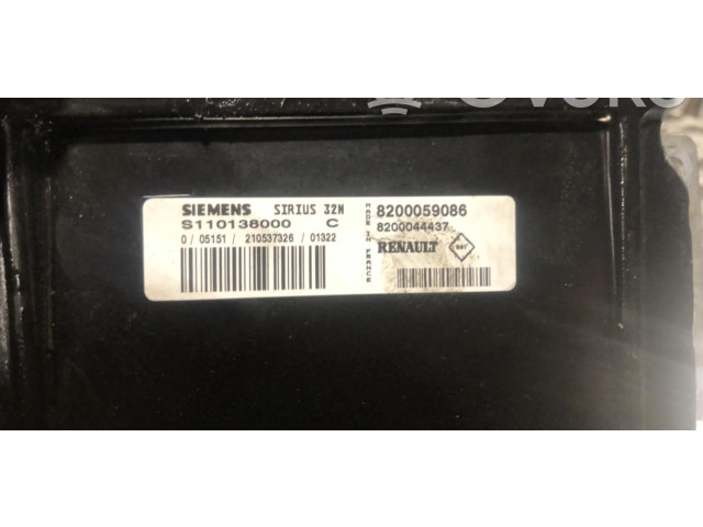 Блок управления двигателя 8200059086   Renault Twingo I