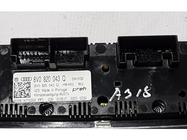 Модуль блока управления кондиционером 8V0820043Q Audi A3 S3 8V