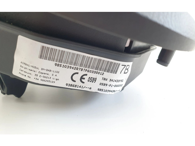 Подушка безопасности водителя 34143379D   Renault Trafic III (X82)