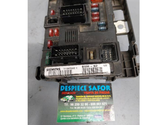 Pojistková skříňka Řídící jednotka BSM BSMB2T118470002E Citroen Berlingo 1999