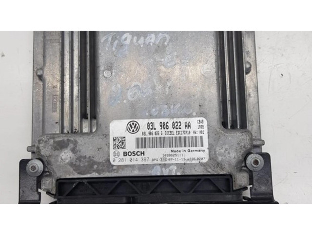 Řídící jednotka 03L906022AA, 0281014397 Volkswagen Tiguan 2010