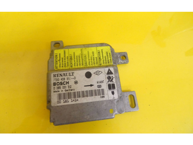 Блок подушек безопасности 7700428311D, 0285001312   Renault Clio II