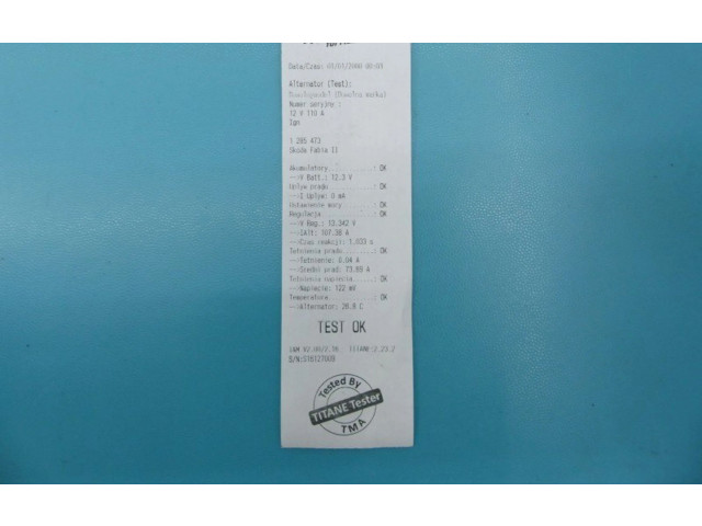 Генератор 06F903023E, IMPRK1285473 Skoda Fabia Mk2 (5J)