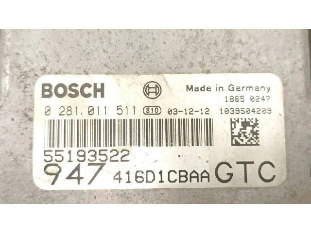 Блок управления 55193522, 0281011511 Alfa Romeo GTV