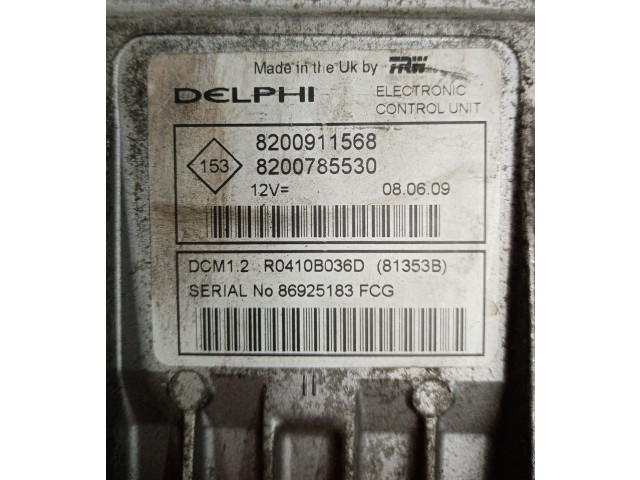 Блок управления двигателя 8200911568, 8200785530 Dacia Logan I