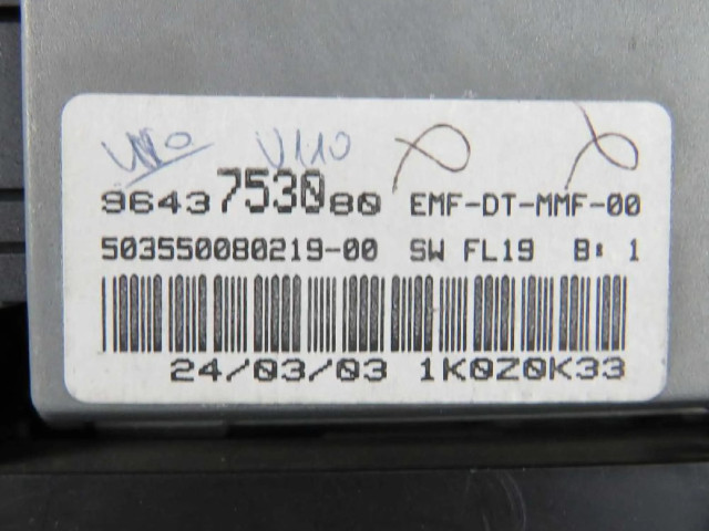 Přístrojová deska Lancia Phedra 2006 9643753080