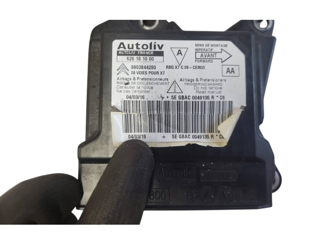 Блок подушек безопасности 9803844280, 626181000 Citroen C5